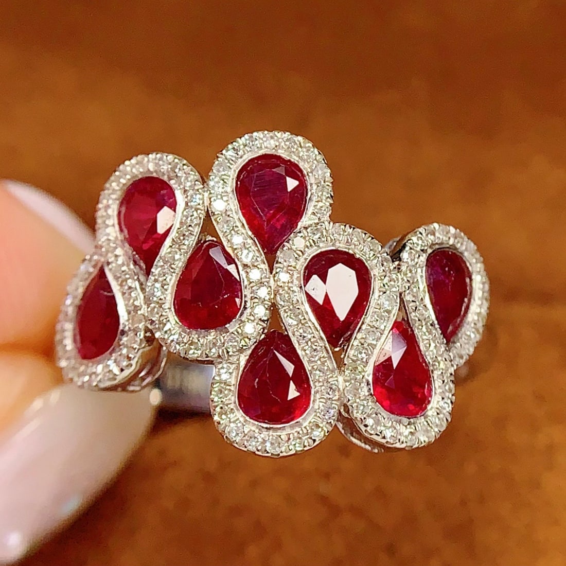 14k Gold 2.8 Ct Natural Ruby & Diamond Ring - 2