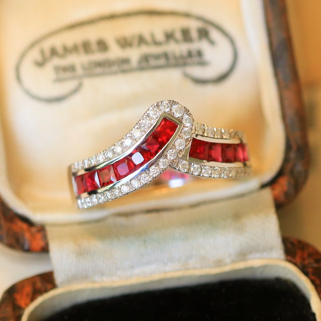 14k Gold 1.34 Ctw Natural Ruby & Diamond Ring - 2