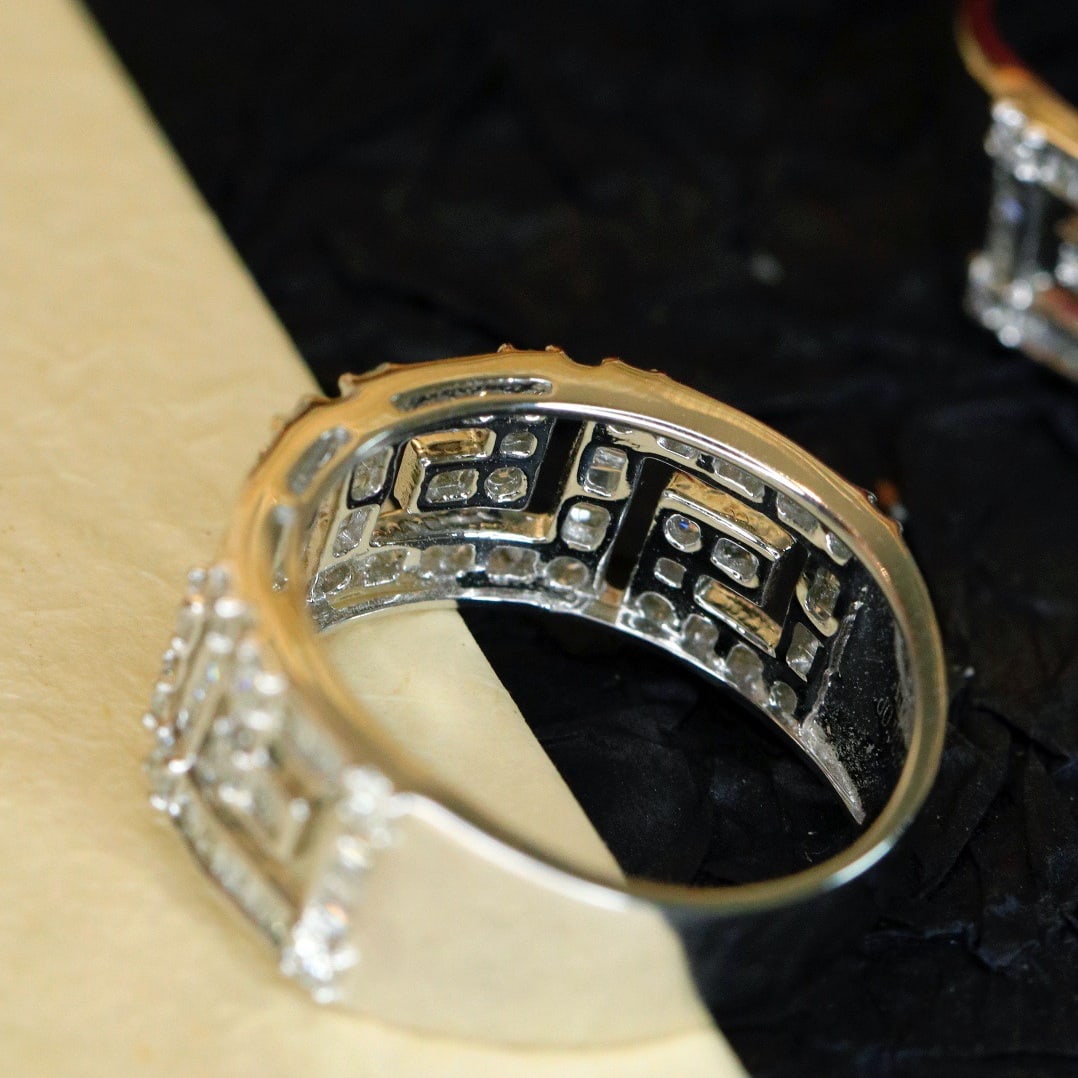 14k Gold 0.9 Ct Natural H Diamond Ring - 5