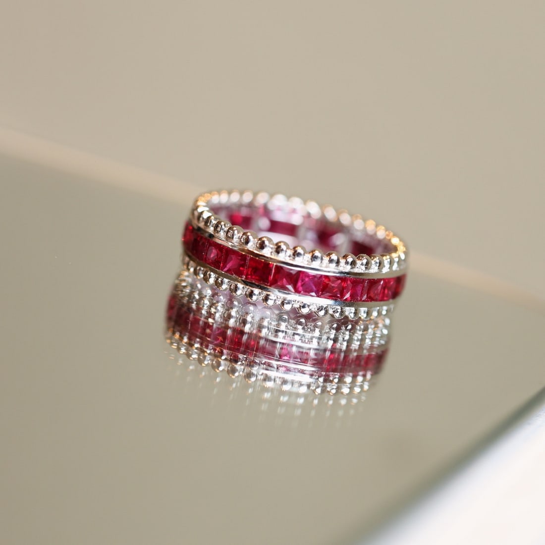 14k Gold 2.68 Ct Natural Ruby Ring - 4