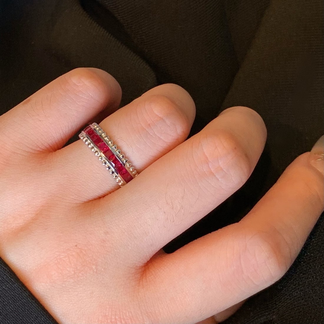 14k Gold 2.68 Ct Natural Ruby Ring - 5