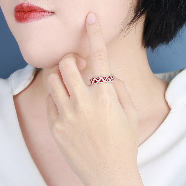 14k Gold 1.04 Ctw Natural Ruby & Diamond Ring - 6