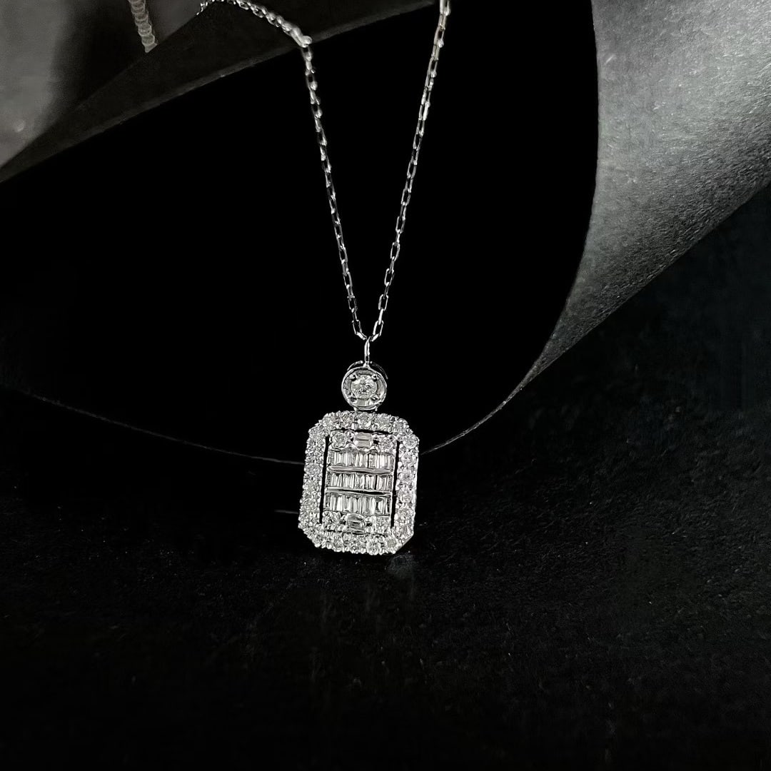 14k Gold 0.5 Ct Natural H Diamond Necklace (1 of 7)