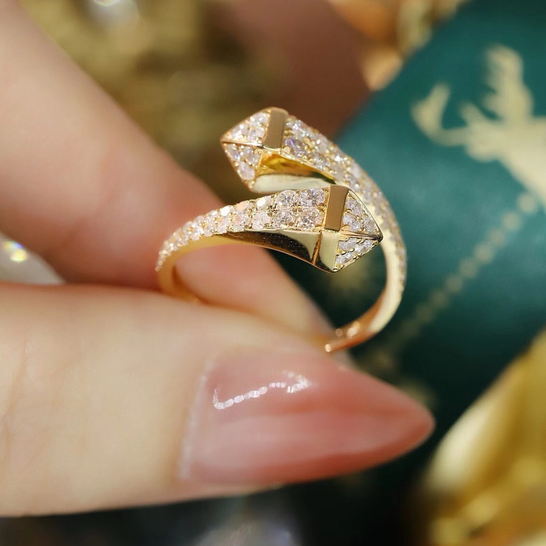 14k Gold 1 Ct Natural H Diamond Ring - 6