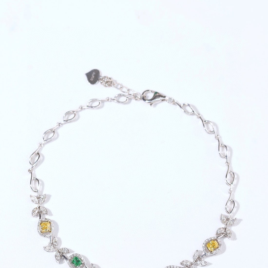 14k Gold 1.1 Ctw Natural Color Diamond & Diamond Bracelet - 4