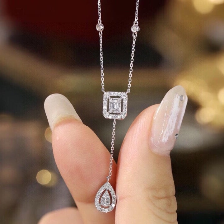 14k Gold 0.5 Ct Natural H Diamond Necklace - 6