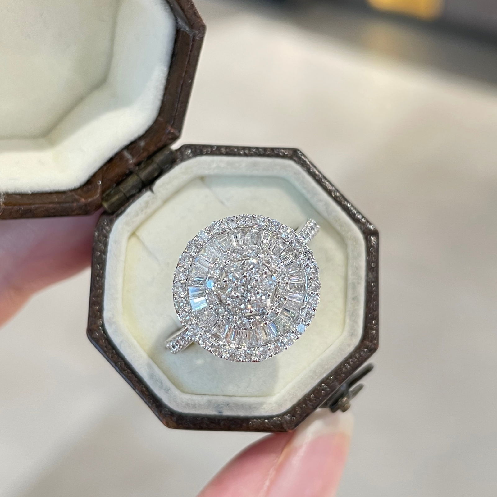 14k Gold 1.00 Ct Natural H Diamond Ring - 3