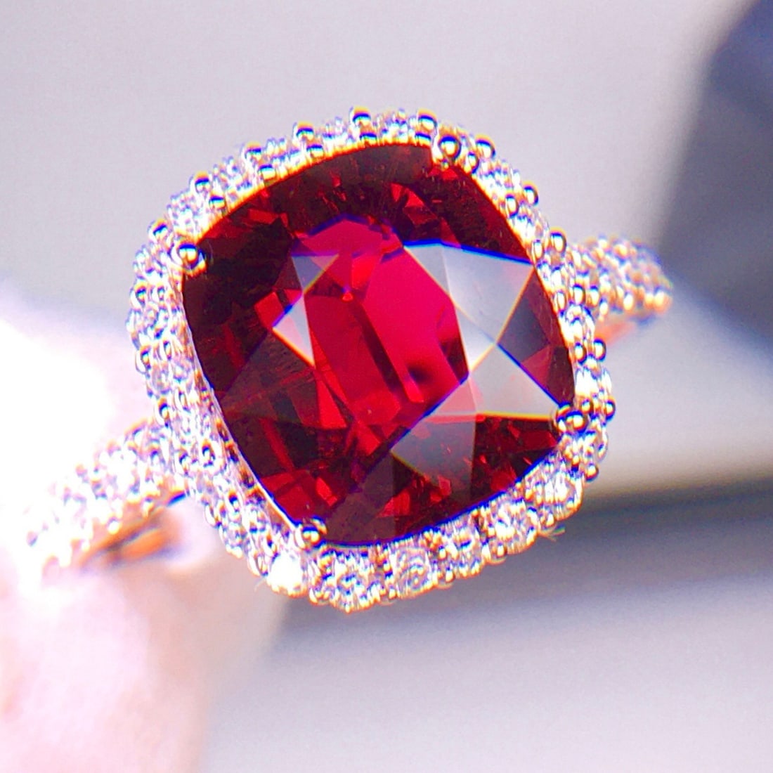 14k Gold 3.2 Ct Natural Tourmaline & Diamond Ring - 2