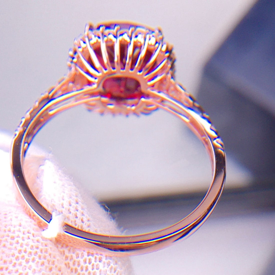 14k Gold 3.2 Ct Natural Tourmaline & Diamond Ring - 6