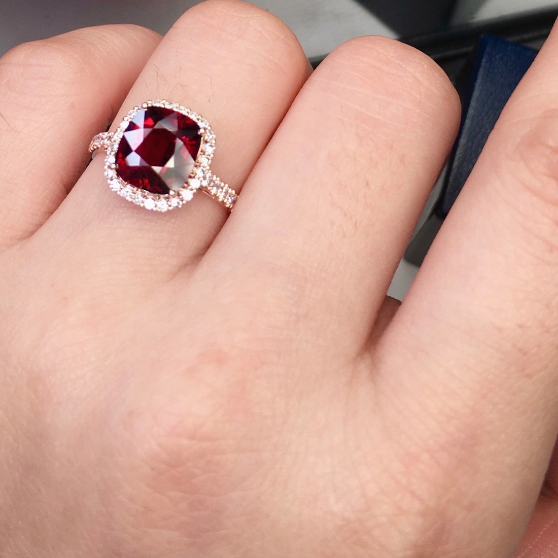 14k Gold 3.2 Ct Natural Tourmaline & Diamond Ring - 7