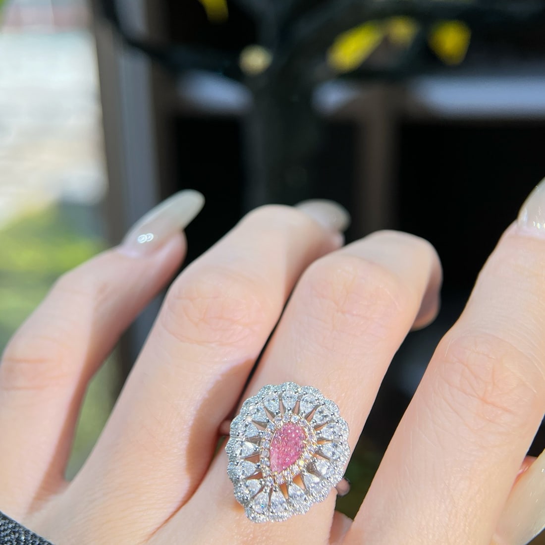 14k Gold 1.54 Ctw Natural Pink Diamond & Diamond Ring - 5