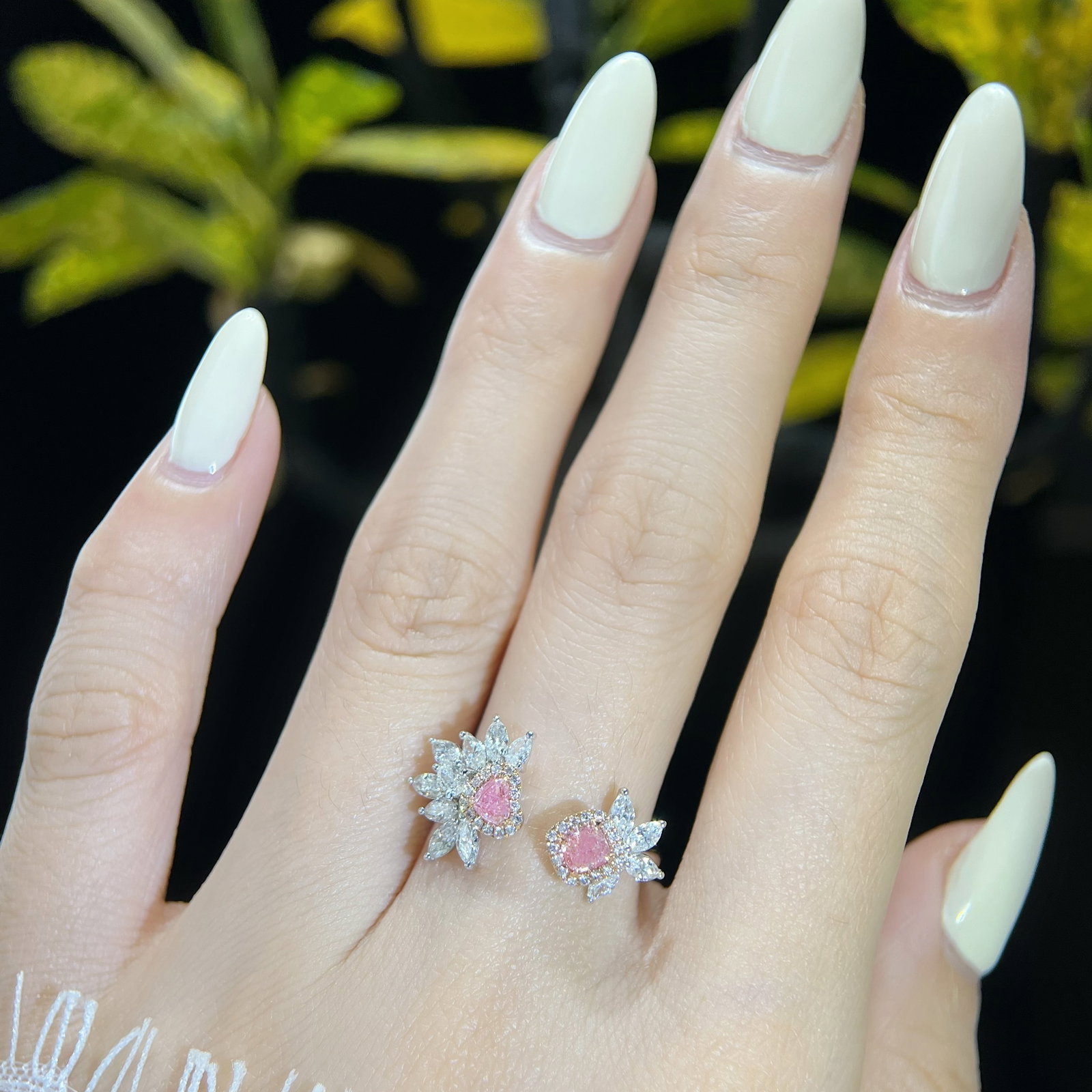 14k Gold 1.25 Ctw Natural Pink Diamond & Diamond Ring - 5