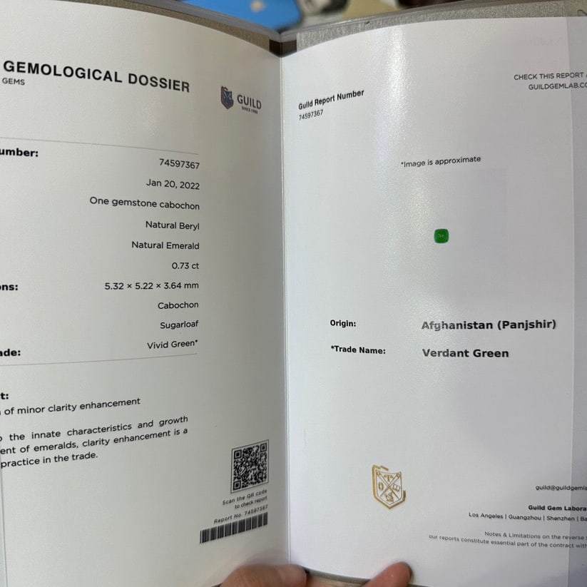 14k Gold 0.73 Ct Vivid Green Natural Emerald & Diamond Ring - 4