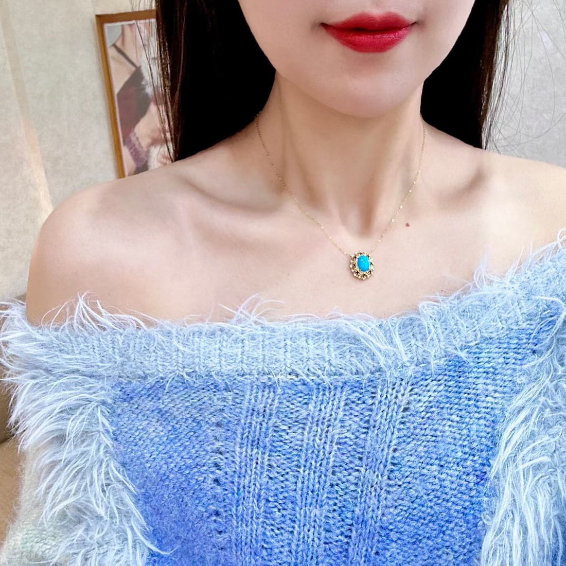 14k Gold 7.52 Ctw Natural Sapphire & Sapphire Earrings - 3