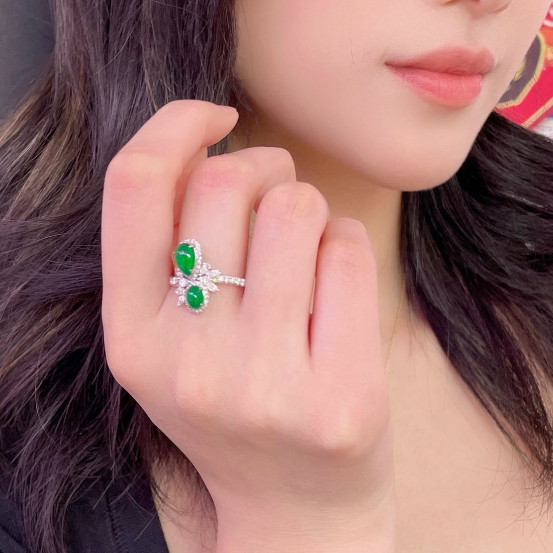 14k Gold 2.19 Ctw Natural Emerald & Diamond Ring - 4