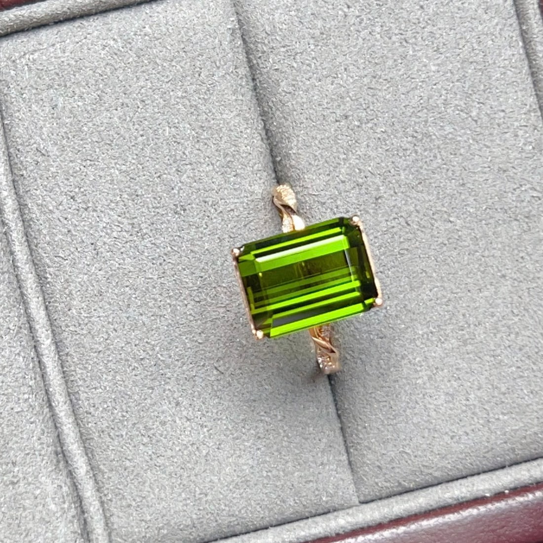 14k Gold 5.10 Ctw Natural Tourmaline & Diamond Ring - 3