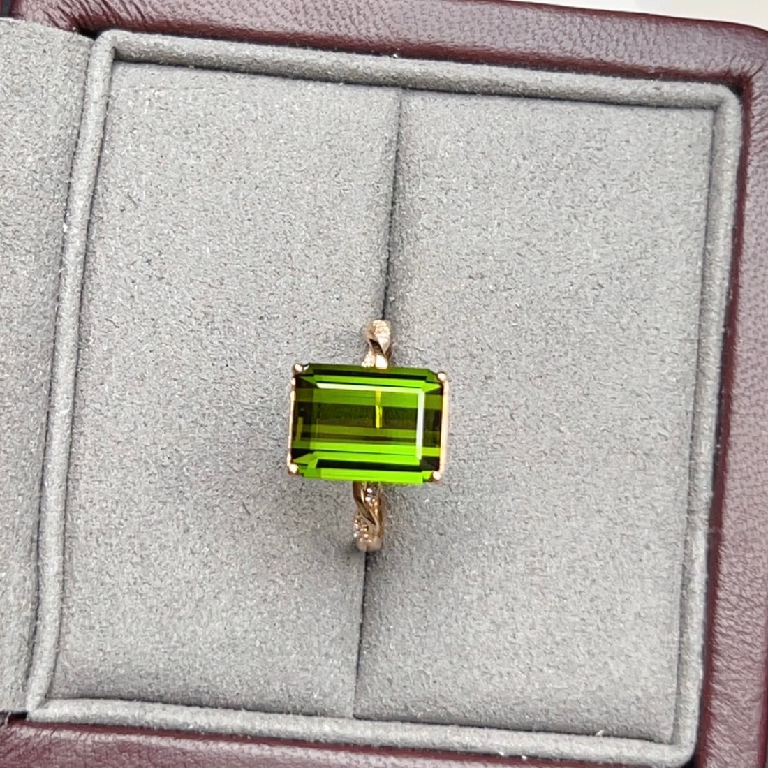 14k Gold 5.10 Ctw Natural Tourmaline & Diamond Ring - 6