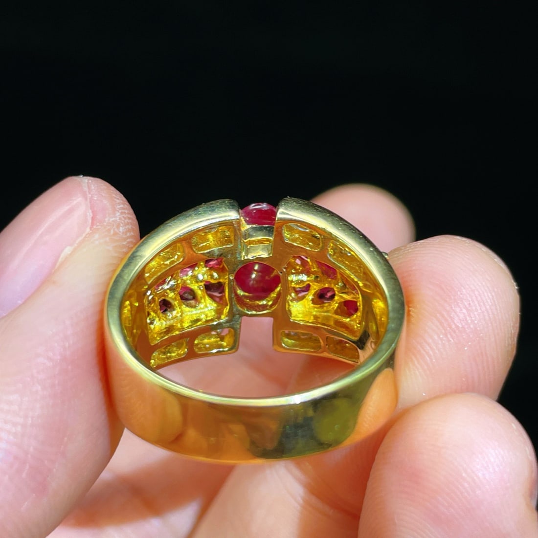 14k Gold 2.44 Ctw Natural Ruby & Ruby Ring - 5