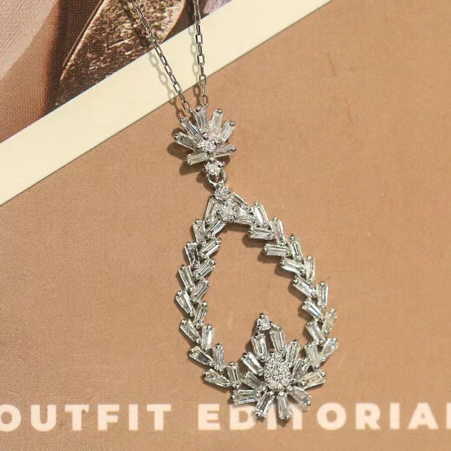 14k Gold 0.85 Ct Natural H Diamond Pendant( Without Chain ) - 2