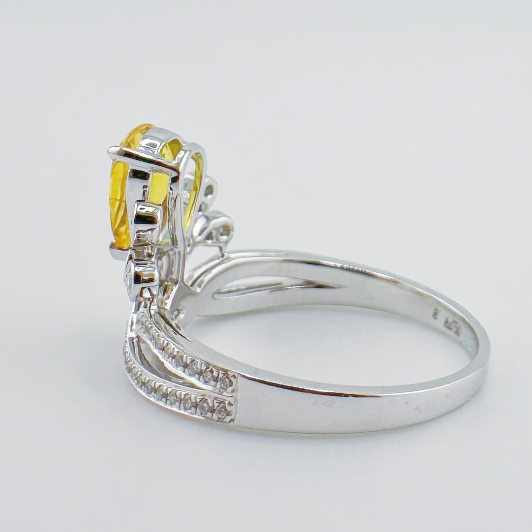 14k Gold 1.14 Ctw Natural Sapphire & Diamond Ring - 2