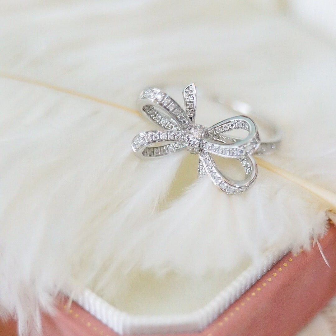 14k Gold 0.28 Ct Natural H Diamond Ring - 3