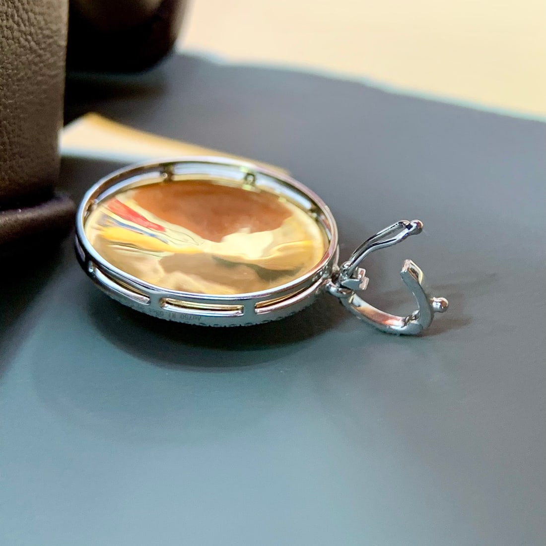 14k Gold 1.62 Ctw Natural Ruby & Diamond Pendant( Without Chain ) - 2