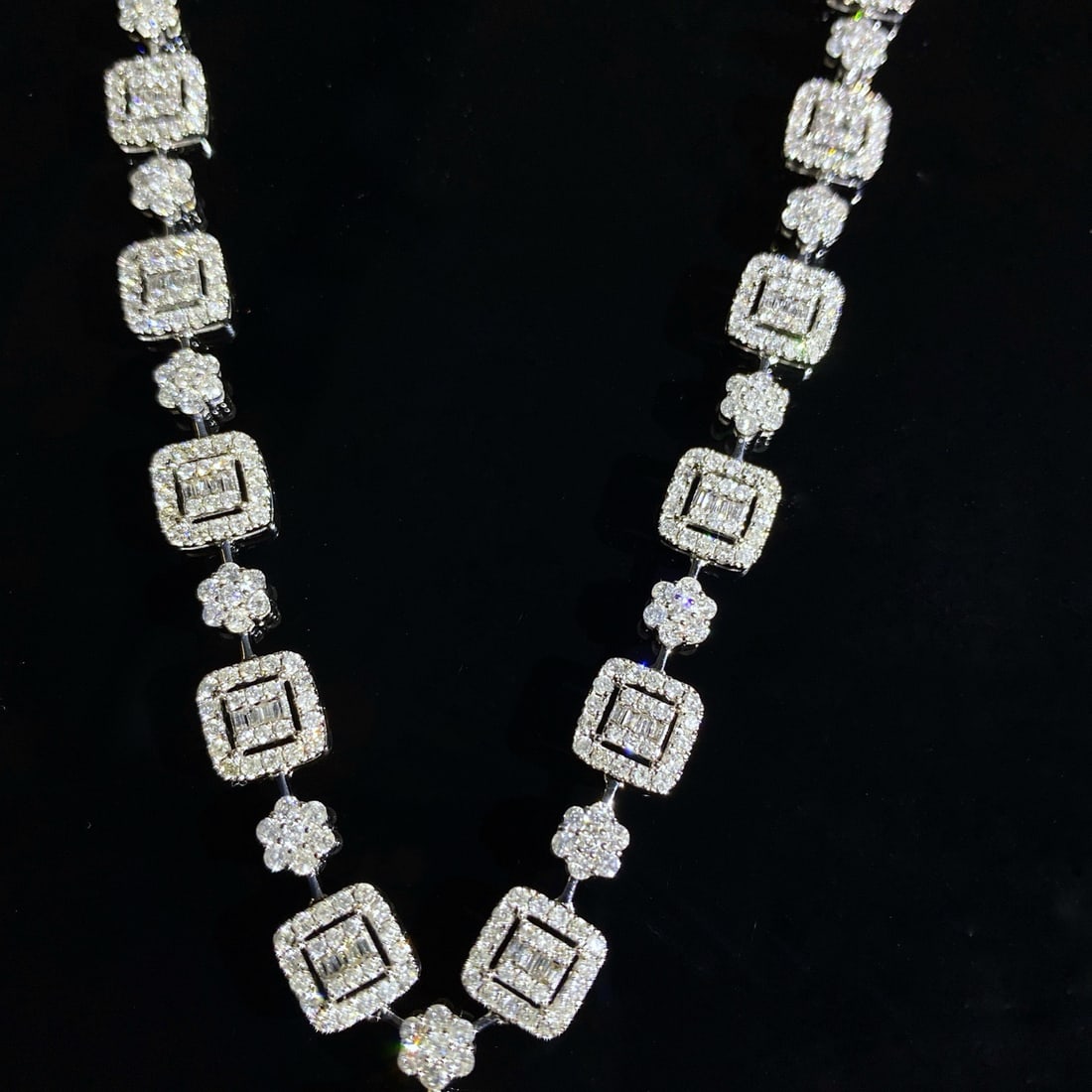 Gia Certified 14k Gold 6.41 Ctw Natural Yellow Diamond & Diamond Necklace - 4