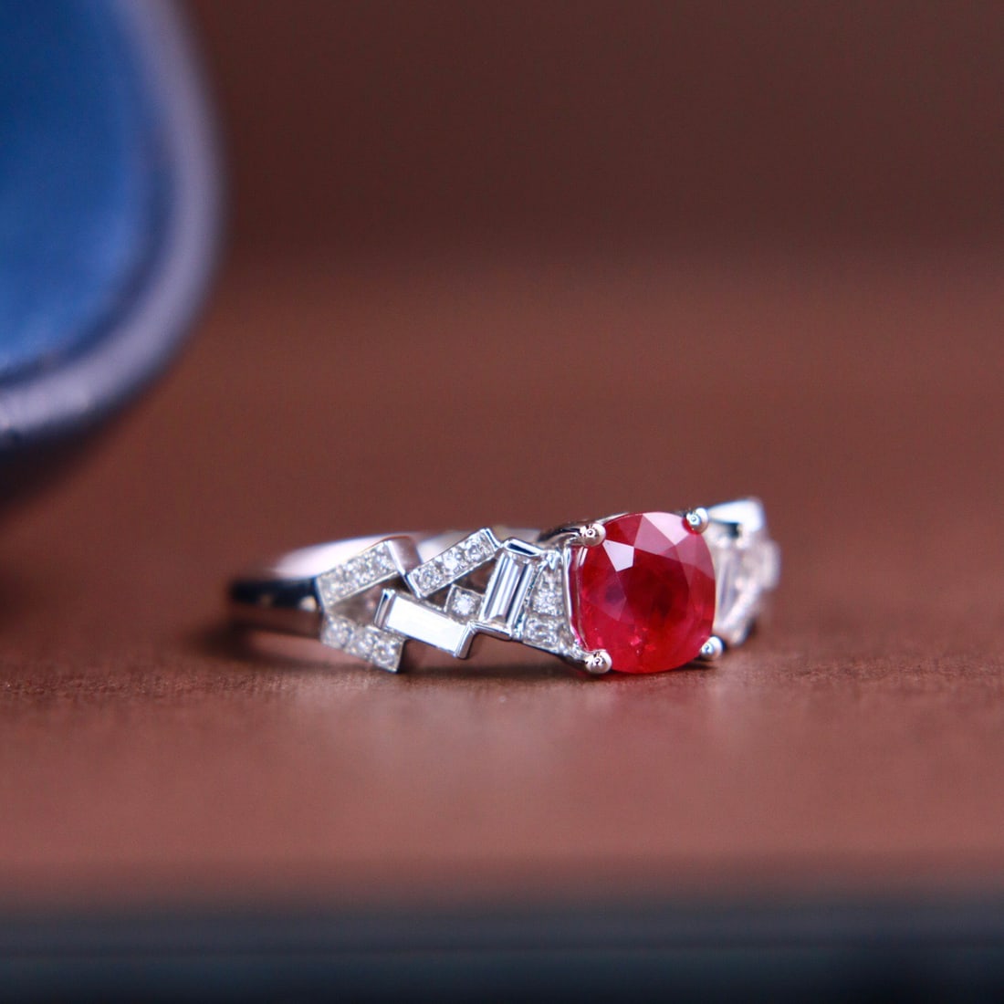 14k Gold 1.47 Ctw Natural Ruby & Diamond Ring - 3