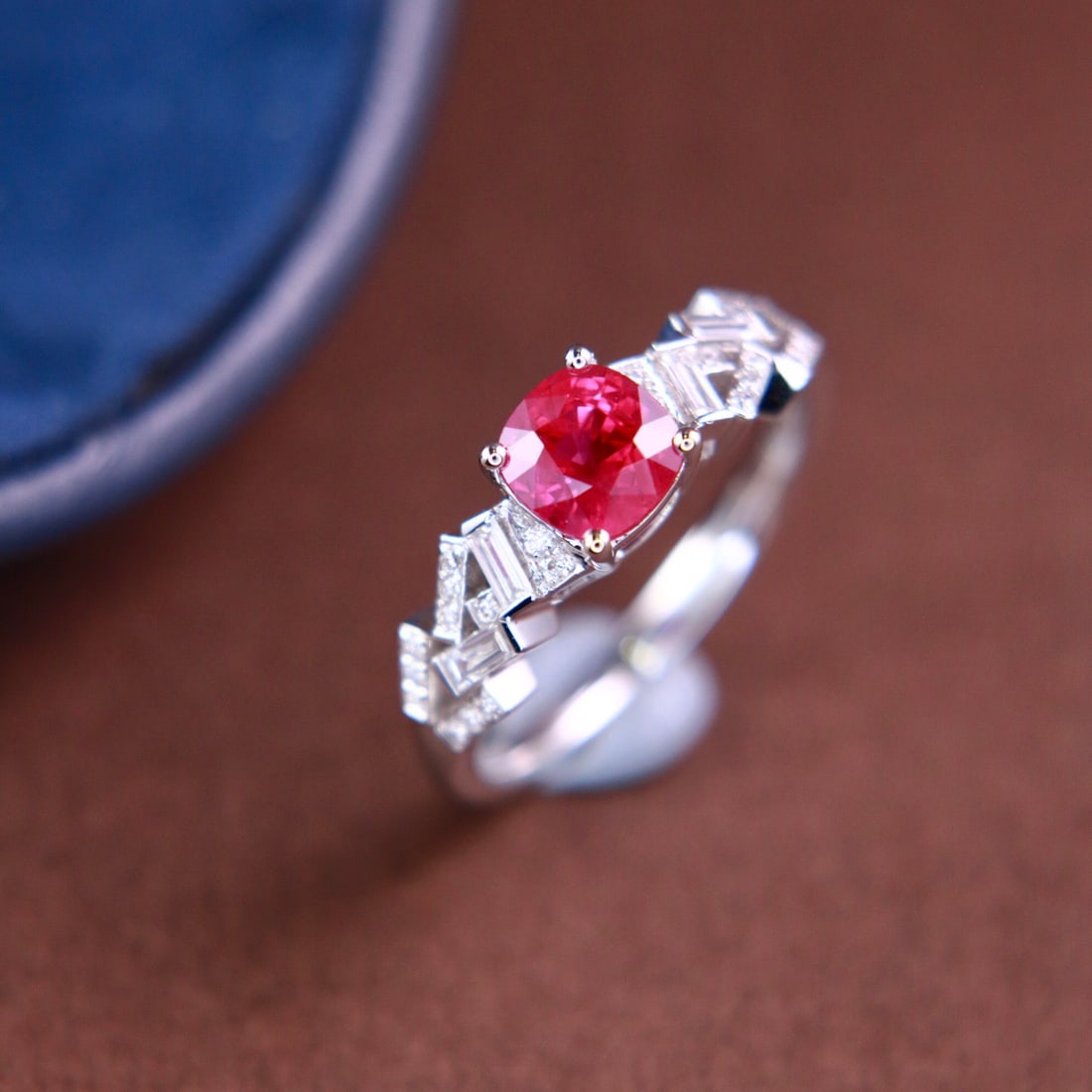 14k Gold 1.47 Ctw Natural Ruby & Diamond Ring - 6