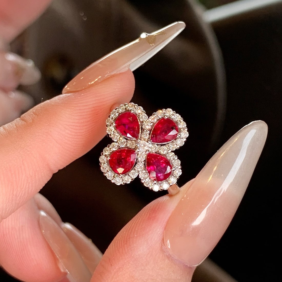 14k Gold 1.98 Ctw Natural Ruby & Diamond Ring - 7