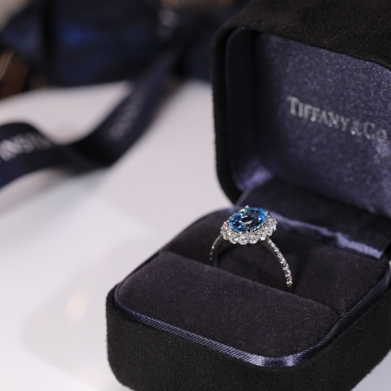 14k Gold 3.23 Ctw Natural Aquamarine & Diamond Ring - 3