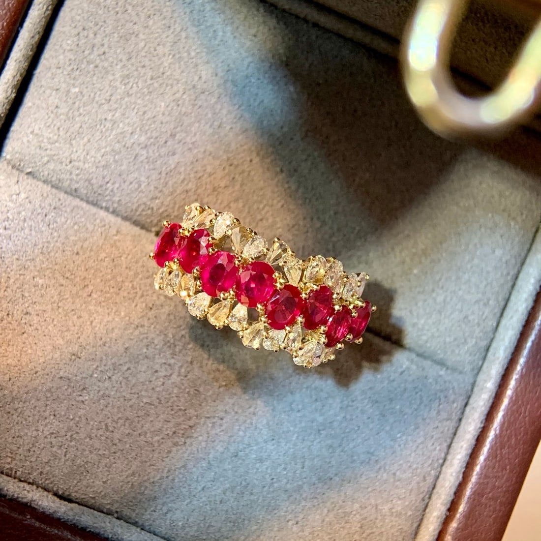 14k Gold 2.48 Ctw Natural Ruby & Diamond Ring - 3