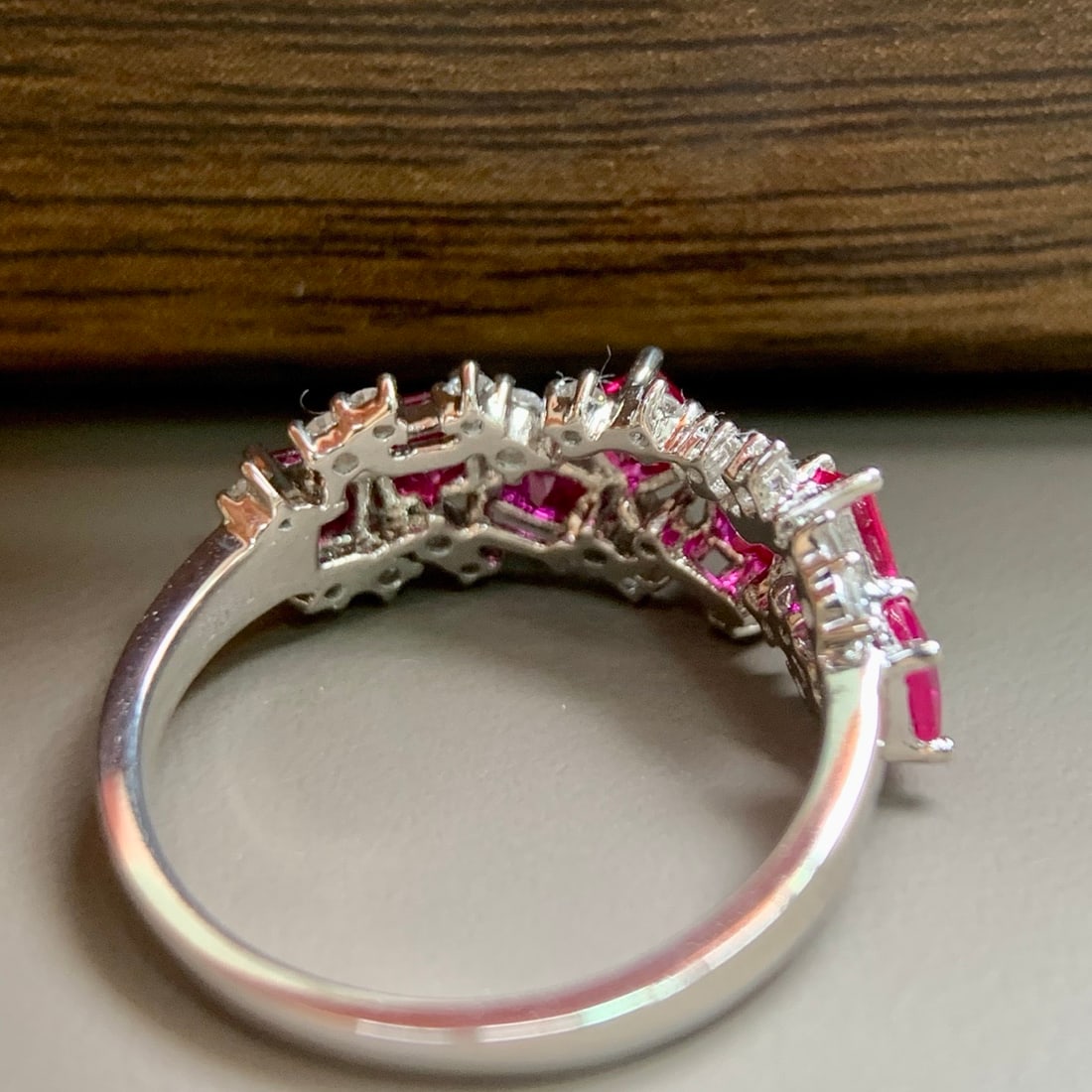 14k Gold 1.56 Ctw Natural Ruby & Diamond Ring - 6