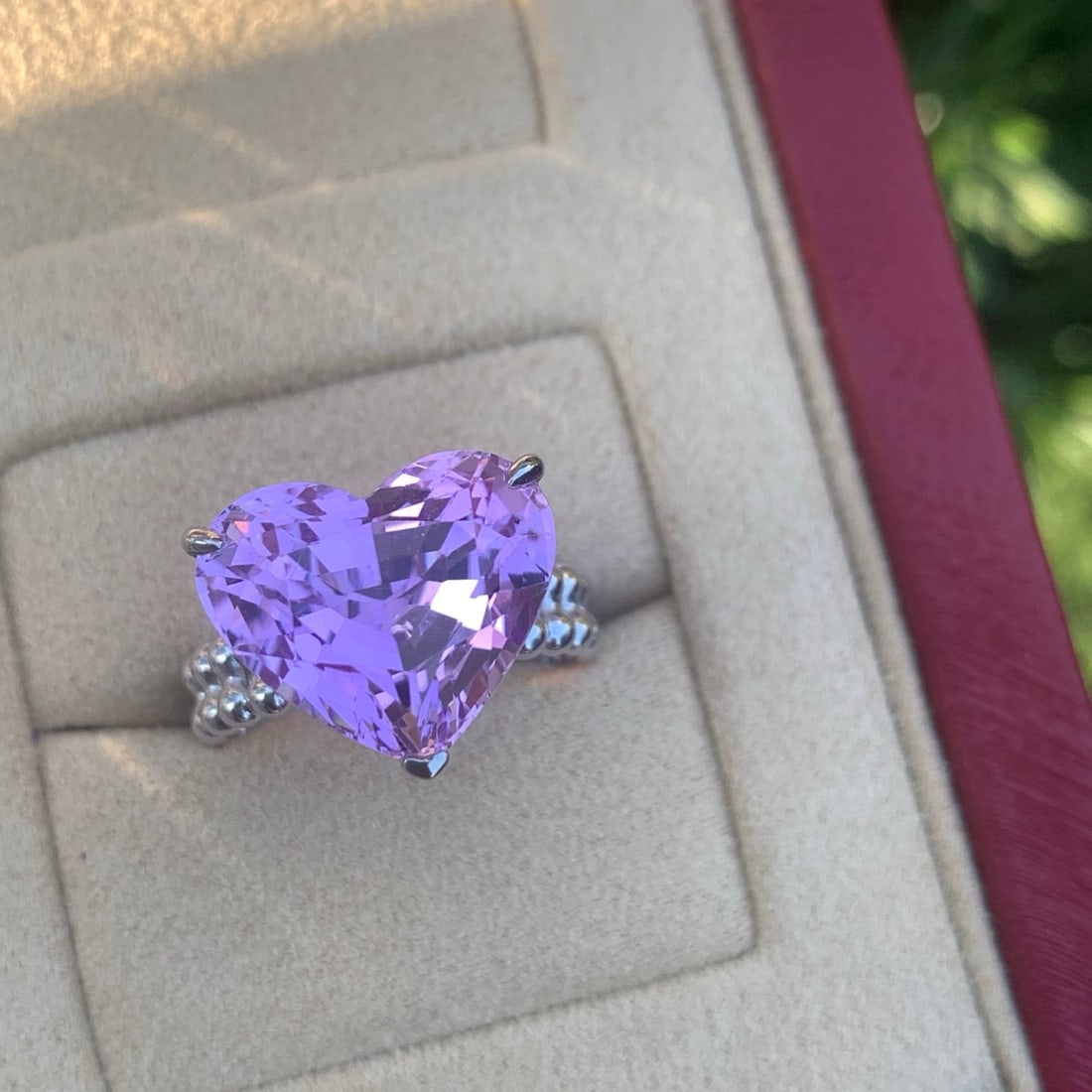 14k Gold 11.59 Ct Natural Kunzite Ring - 2