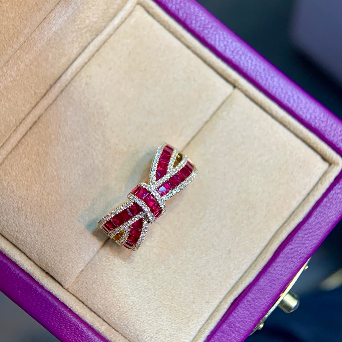 14k Gold 2.06 Ctw Natural Ruby & Diamond Ring - 2