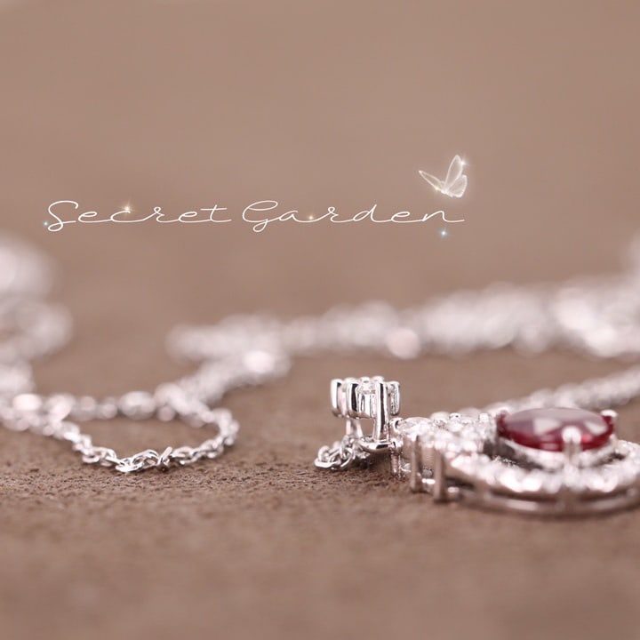 14k Gold 0.79 Ctw Natural Ruby & Diamond Pendant( Without Chain ) - 5