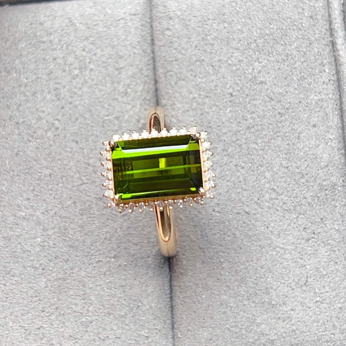 14k Gold 3.61 Ctw Natural Tourmaline & Diamond Ring - 3