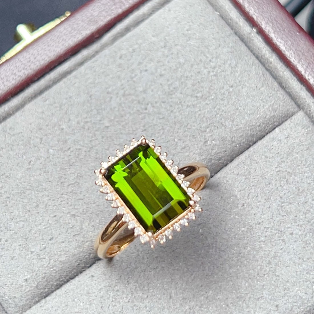 14k Gold 3.61 Ctw Natural Tourmaline & Diamond Ring - 6