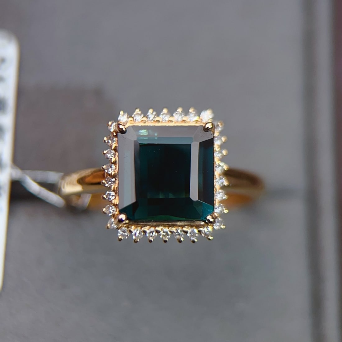 14k Gold 2.40 Ctw Natural Tourmaline & Diamond Ring - 2