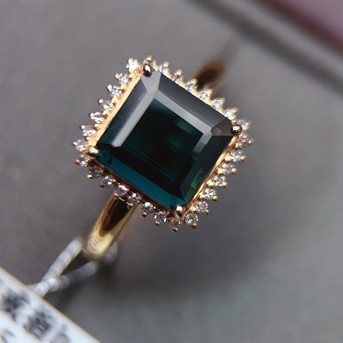 14k Gold 2.40 Ctw Natural Tourmaline & Diamond Ring - 5