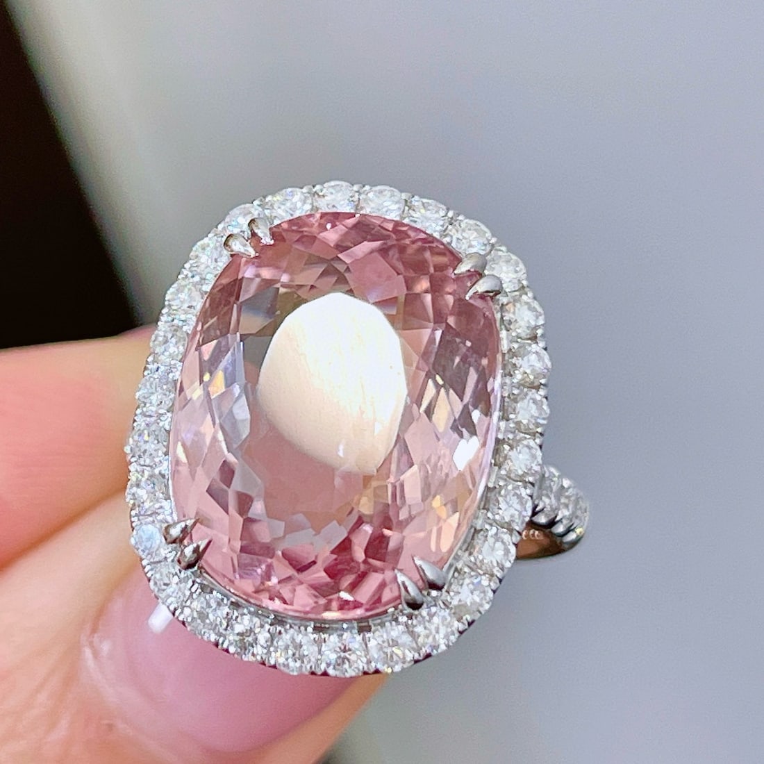 14k Gold 13.06 Ctw Natural Tourmaline & Diamond Ring - 4