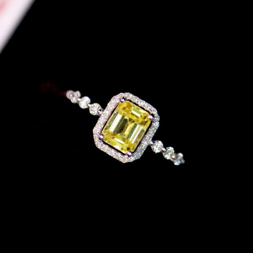 14k Gold 1.16 Ctw Natural Sapphire & Diamond Ring - 4