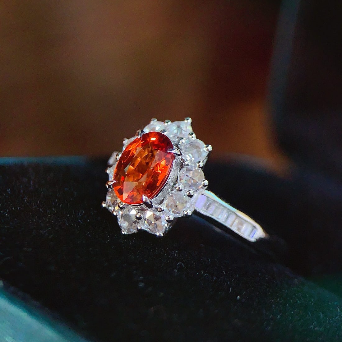 14k Gold 1.38 Ctw Natural Sapphire & Diamond Ring - 4