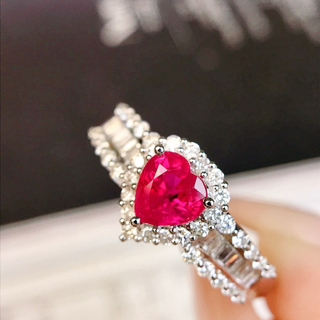 14k Gold 1.03 Ctw Natural Sapphire & Diamond Ring - 3