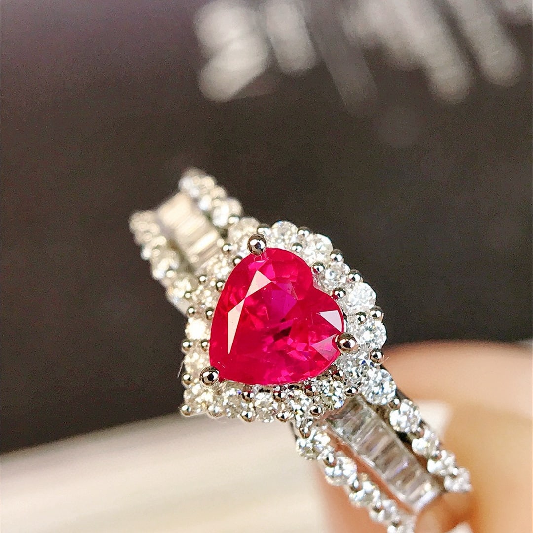 14k Gold 1.03 Ctw Natural Sapphire & Diamond Ring - 5