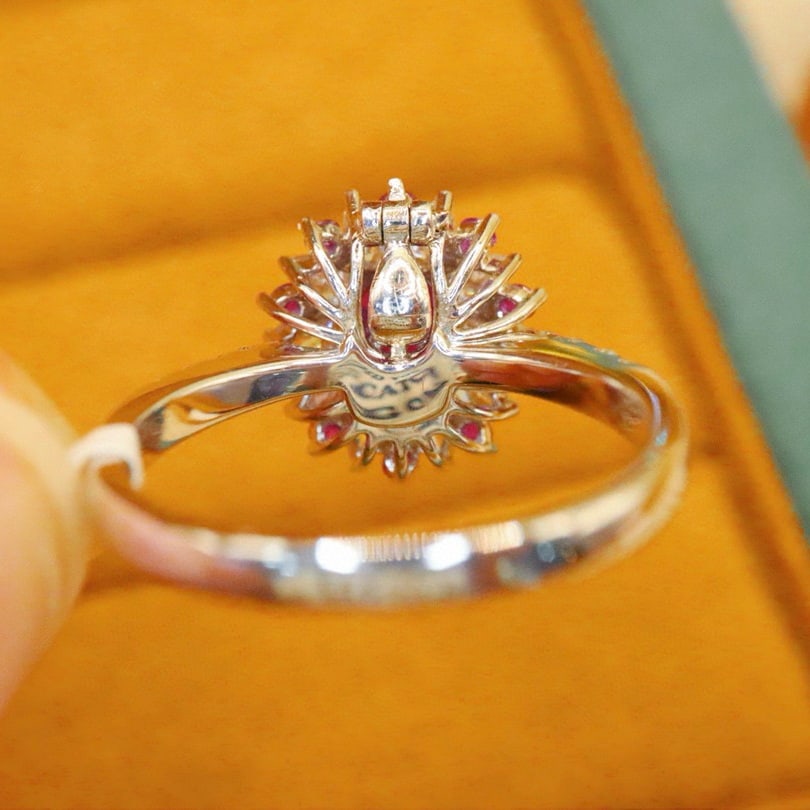 14k Gold 1.73 Ctw Natural Ruby & Diamond Ring/pendant( Without Chain ) - 6