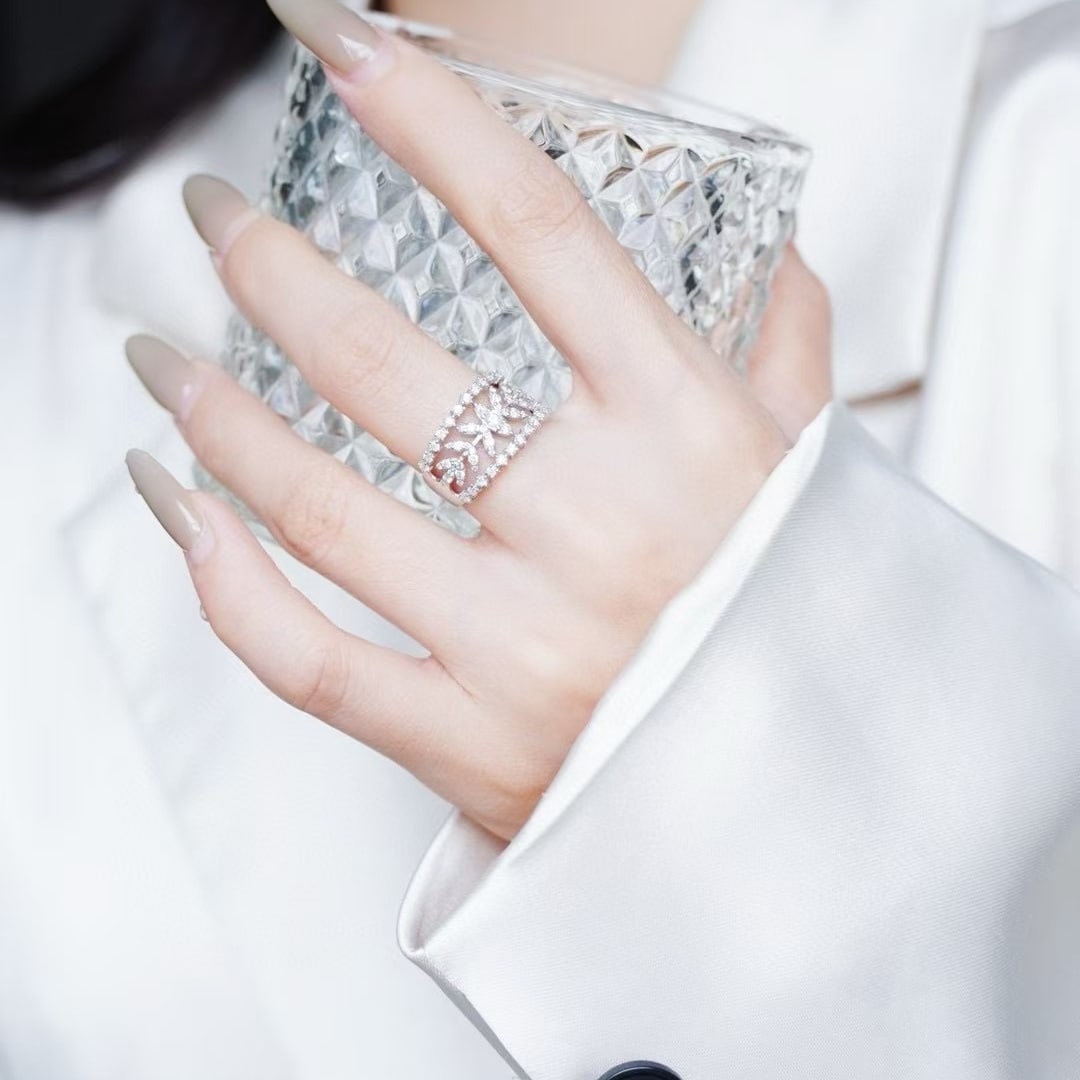 14k Gold 1 Ct Natural H Diamond Ring - 4