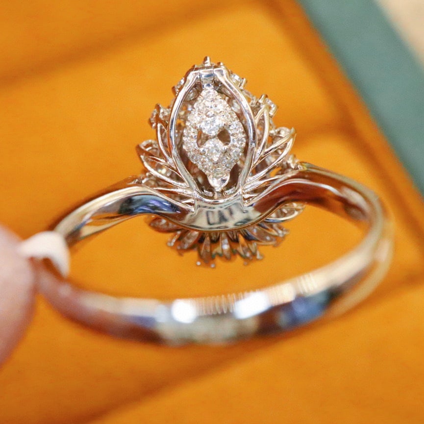 14k Gold 1.59 Ctw Natural Ruby & Diamond Ring/pendant( Without Chain ) - 6