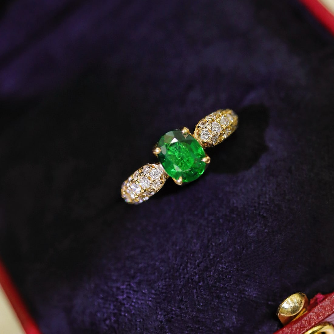 14k Gold 1.74 Ctw Natural Tourmaline & Diamond Ring - 2