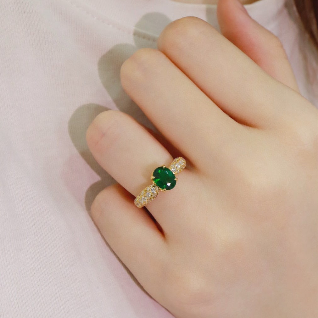 14k Gold 1.74 Ctw Natural Tourmaline & Diamond Ring - 8